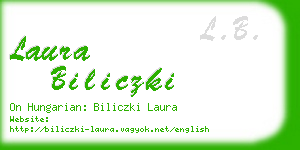 laura biliczki business card